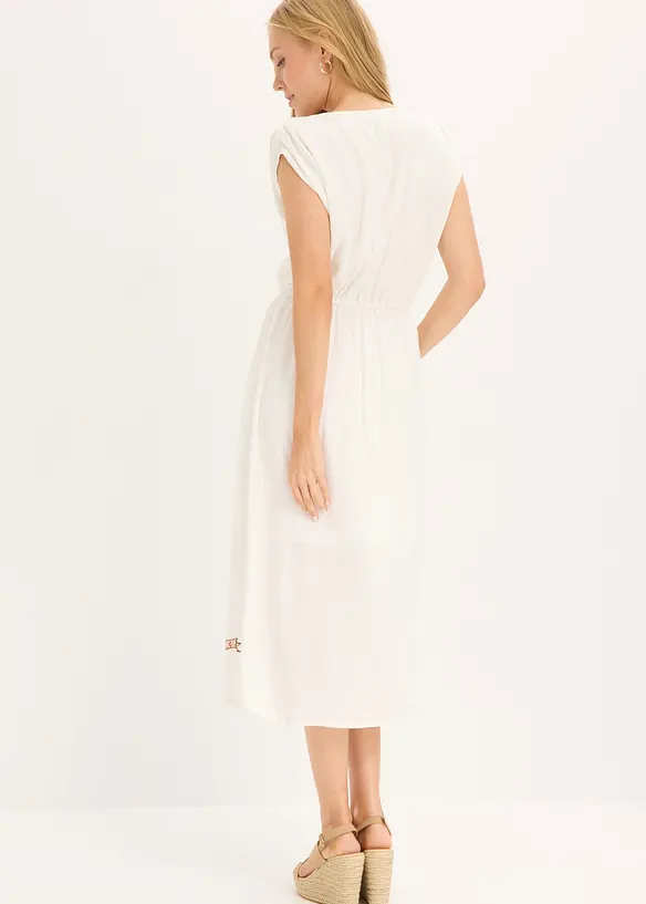 Robe midi boh&egrave;me en viscose fluide, bonprix