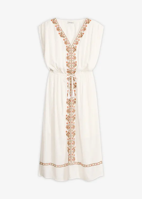 Robe midi boh&egrave;me en viscose fluide, bonprix