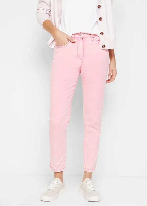 Verk&uuml;rzte Twill-Hose im Used-Look, bonprix
