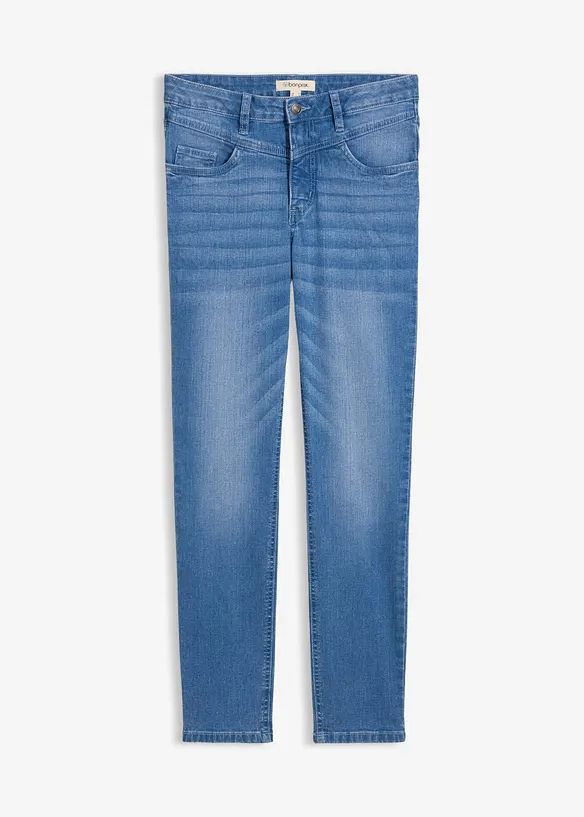 Jean skinny taille haute, raccourci, bonprix
