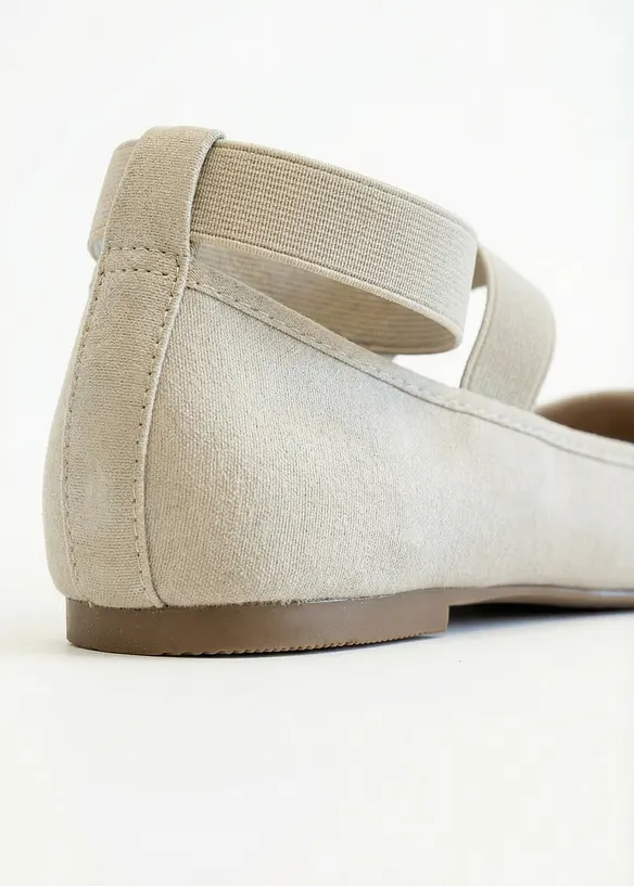 Ballerinas mit elastischen Riemen, bonprix
