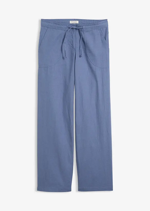 Leinen-Hose mit weitem Bein, bonprix