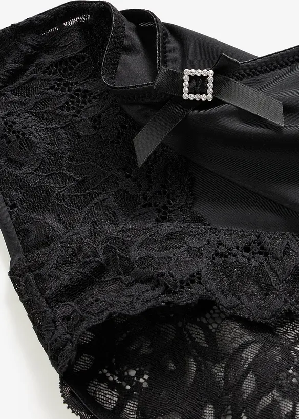 Slip taille haute avec dentelle, bonprix