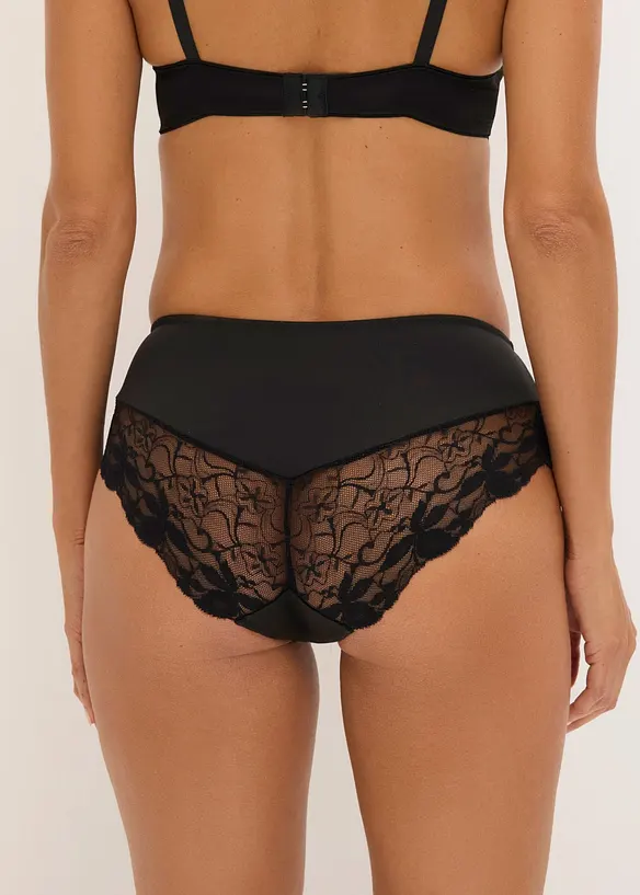 Lot de 2 culottes avec dentelle, bonprix