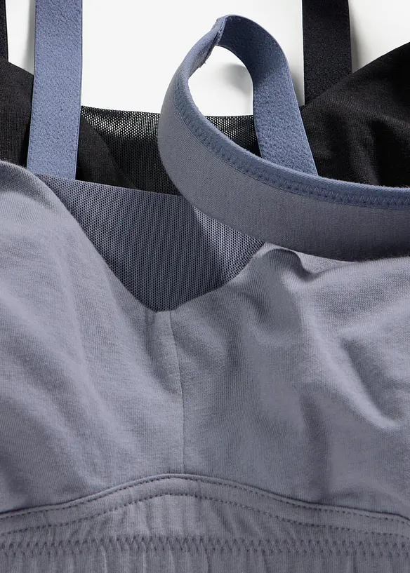 T-Shirt-BH ohne B&uuml;gel mit Baumwolle (2er Pack), bonprix