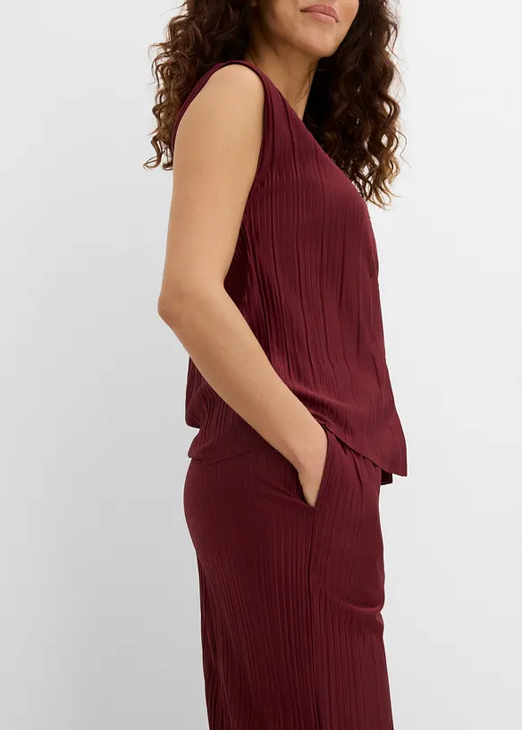 Jersey-Hose mit Plissee, bonprix