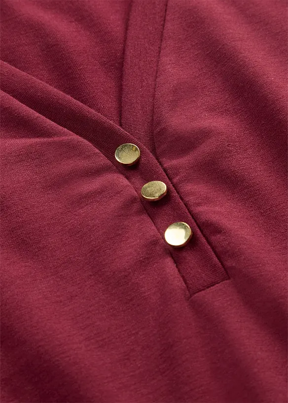 Shirt aus Viskose mit Kn&ouml;pfen, bonprix