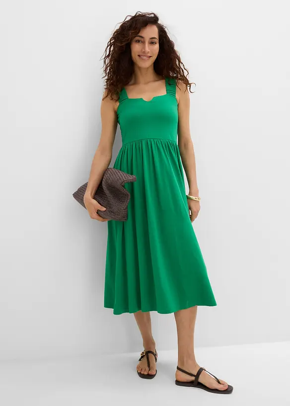 Shirtkleid mit leicht ausgestelltem Saum aus Baumwoll-Viskose-Mix, bonprix