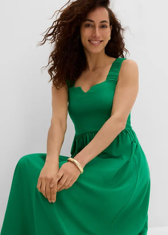 Shirtkleid mit leicht ausgestelltem Saum aus Baumwoll-Viskose-Mix, bonprix