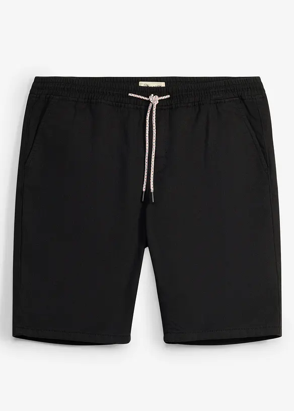 Bermuda 100% coton &agrave; taille &eacute;lastiqu&eacute;e, regular, bonprix