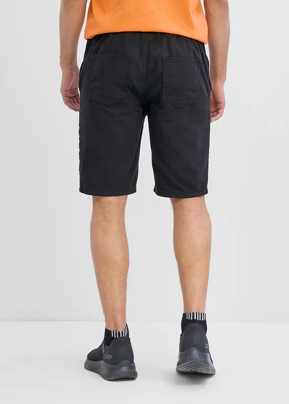 Bermuda 100% coton &agrave; taille &eacute;lastiqu&eacute;e, regular, bonprix