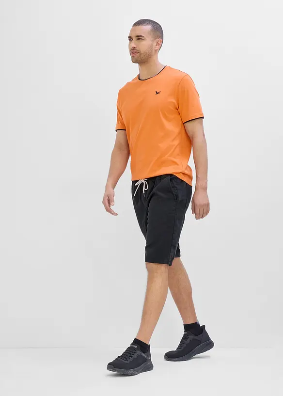 Bermuda 100% coton &agrave; taille &eacute;lastiqu&eacute;e, regular, bonprix