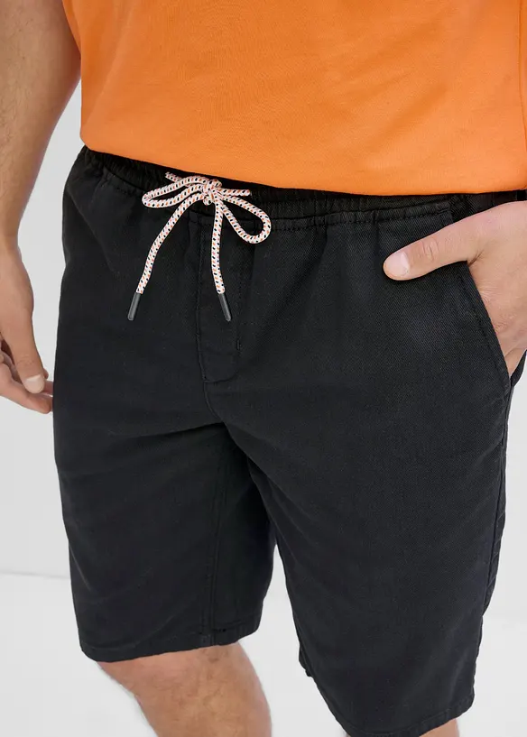 Bermuda 100% coton &agrave; taille &eacute;lastiqu&eacute;e, regular, bonprix