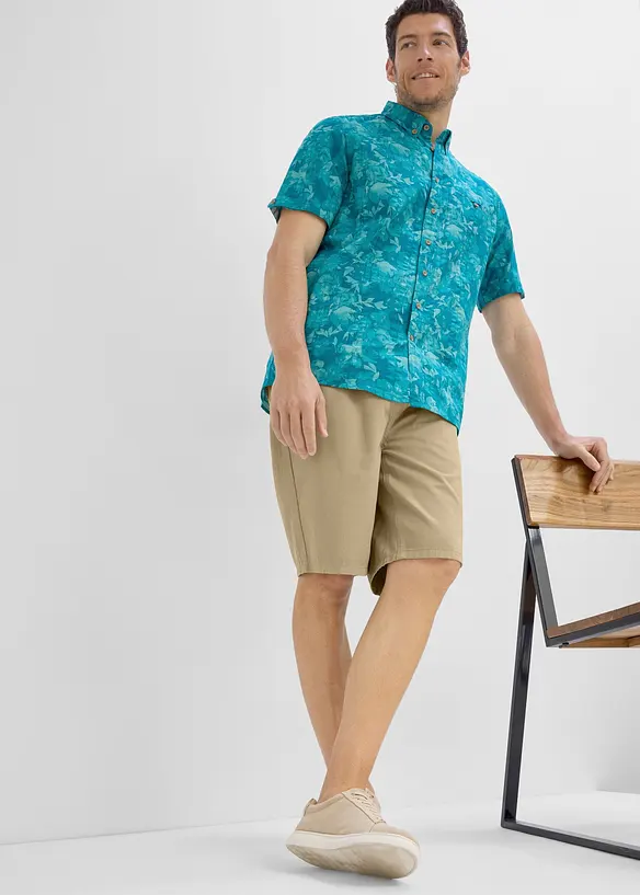 Schlupf-Bermuda aus reiner Baumwolle in Regular Fit, bonprix
