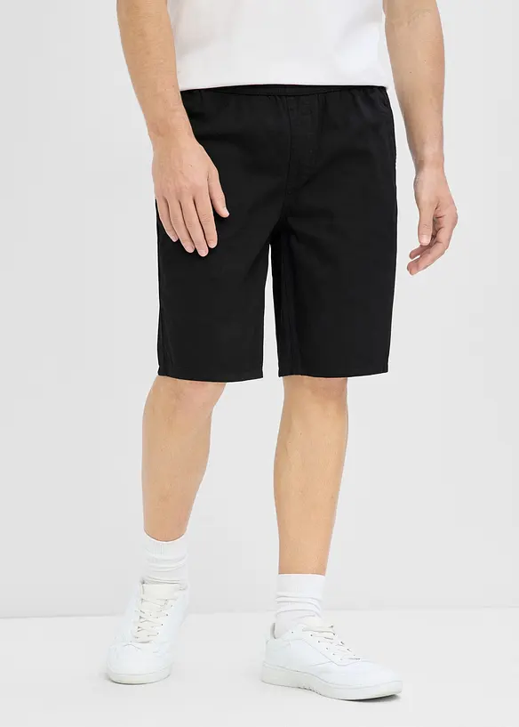 Schlupf-Bermuda aus reiner Baumwolle in Regular Fit, bonprix