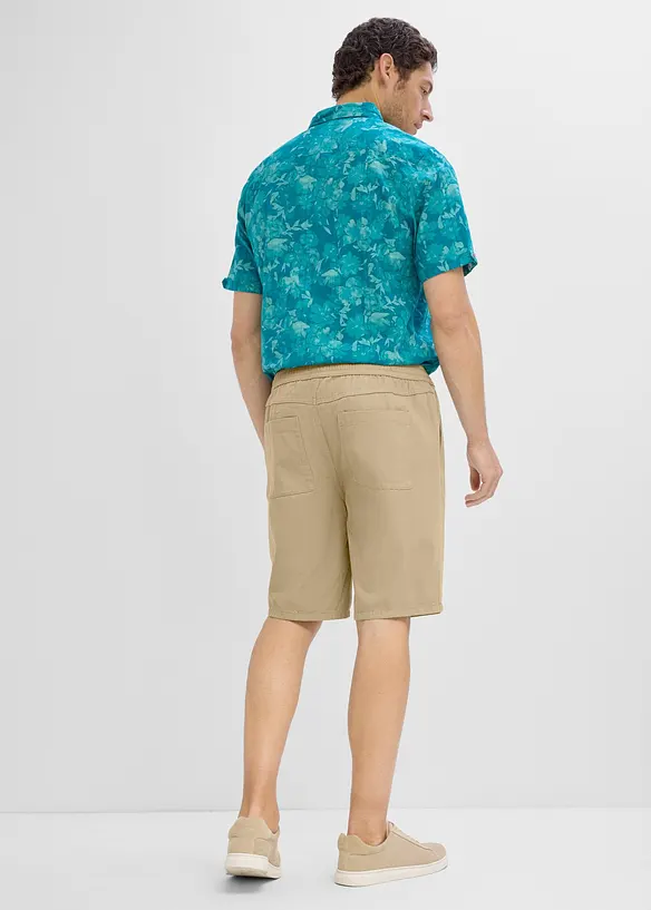 Schlupf-Bermuda aus reiner Baumwolle in Regular Fit, bonprix