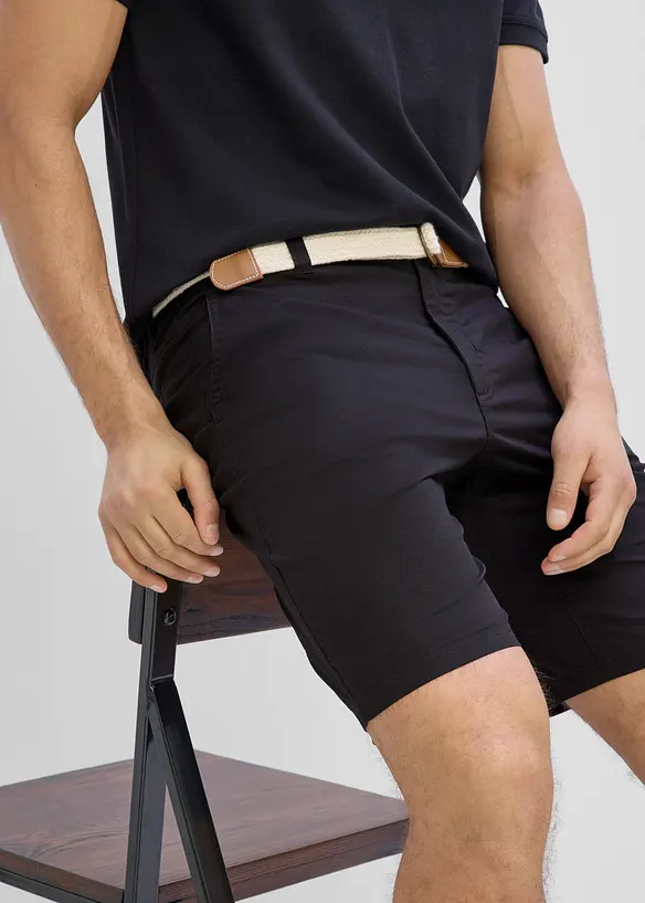 Stretch-Bermuda mit Dehnbund in Regular Fit, bonprix