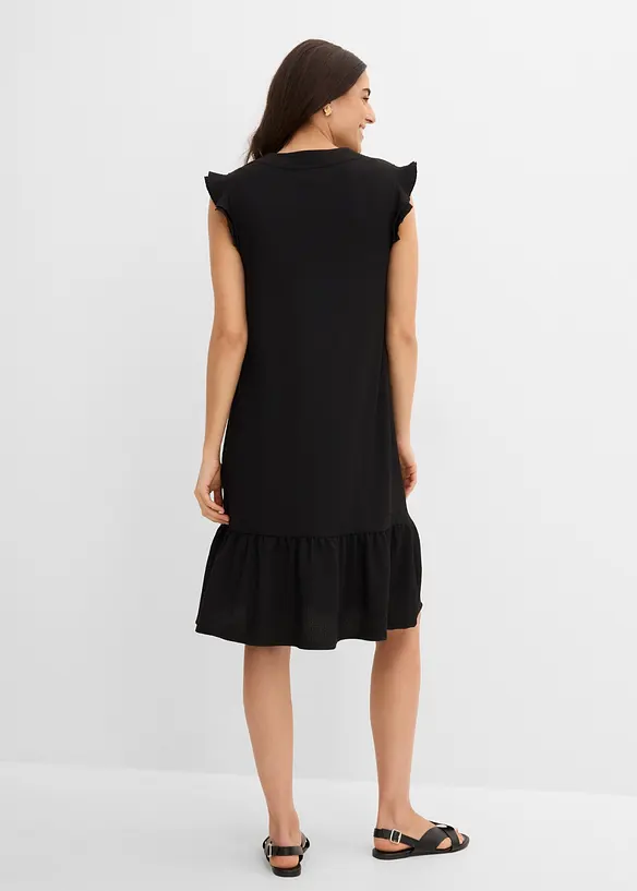Jerseykleid mit Volant, bonprix