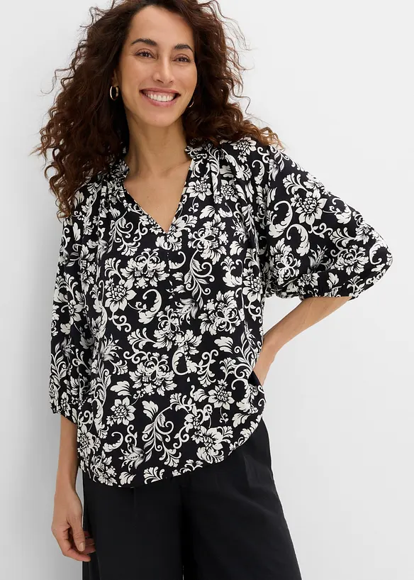 Tunikabluse aus softer Viskose, bonprix