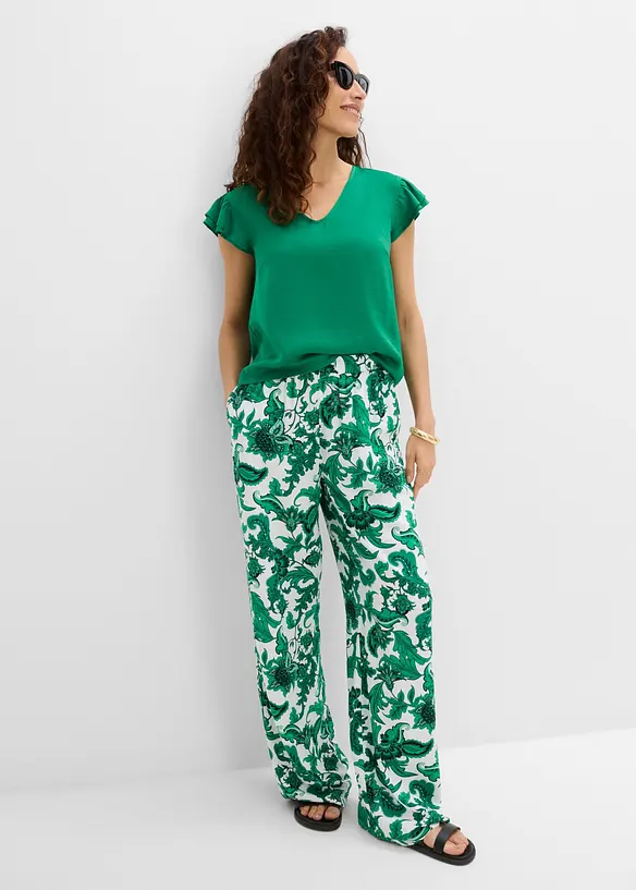 Bluse mit Volants, bonprix
