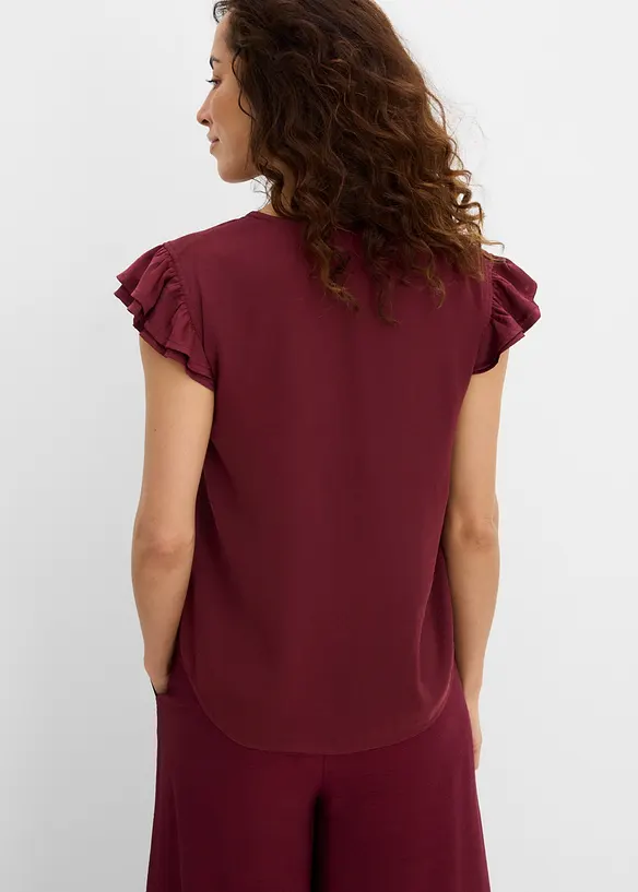 Bluse mit Volants, bonprix