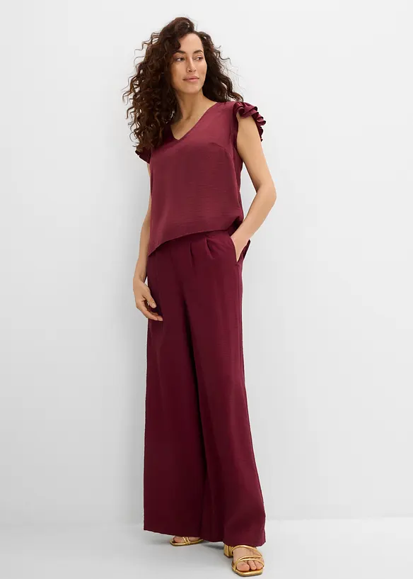 Bluse mit Volants, bonprix