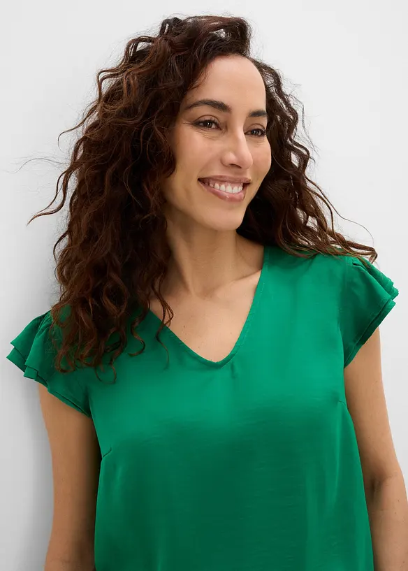 Bluse mit Volants, bonprix