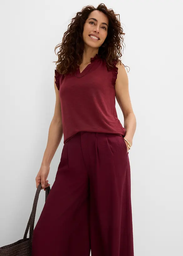 Top &agrave; dentelle, bonprix