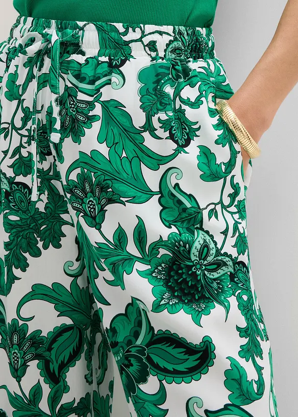 Marlenehose aus flie&szlig;ender Viskose, bonprix