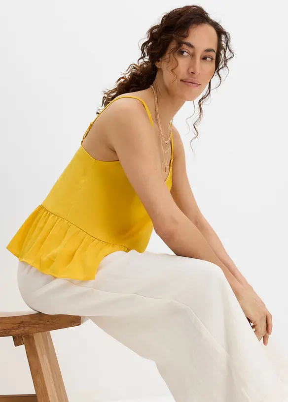Top blouse en satin fluide, bonprix