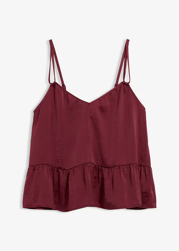 Blusentop aus flie&szlig;endem Satin, bonprix