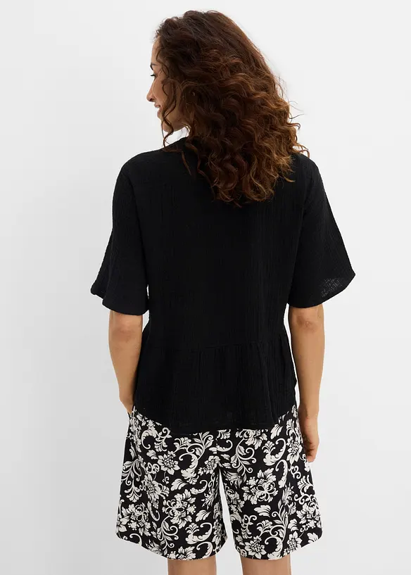 Blusenshirt aus luftigem Musselin, bonprix