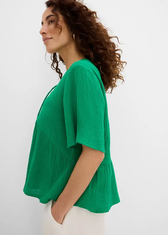 Blusenshirt aus luftigem Musselin, bonprix