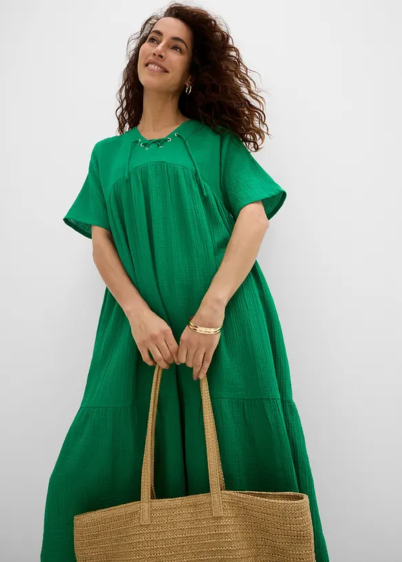 Midikleid aus reiner Baumwolle, bonprix