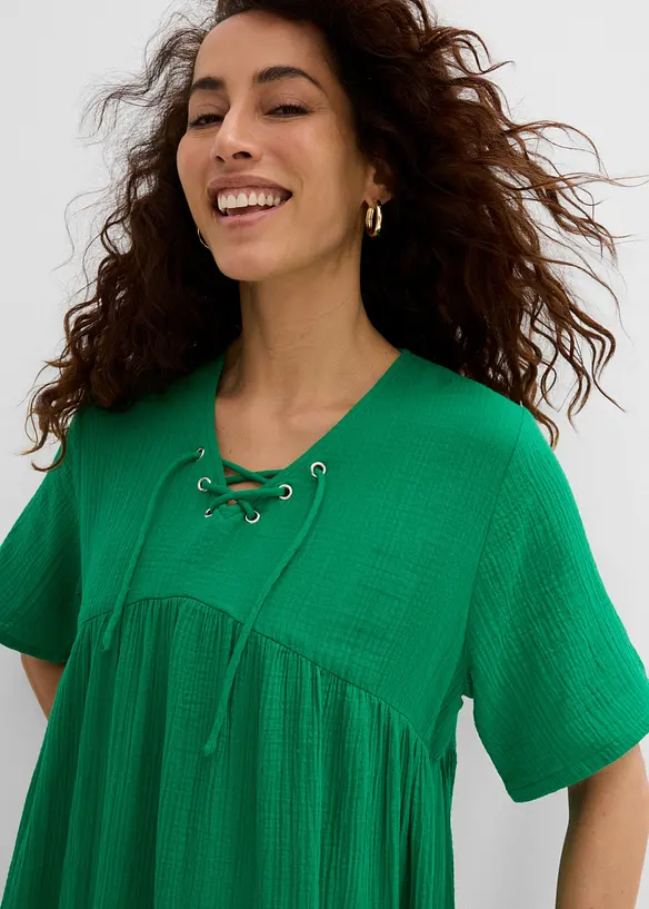 Midikleid aus reiner Baumwolle, bonprix