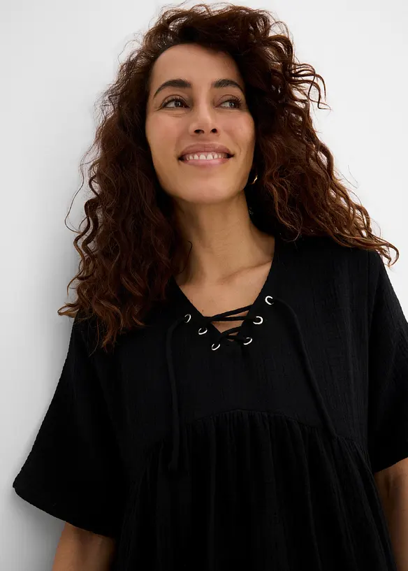 Midikleid aus reiner Baumwolle, bonprix