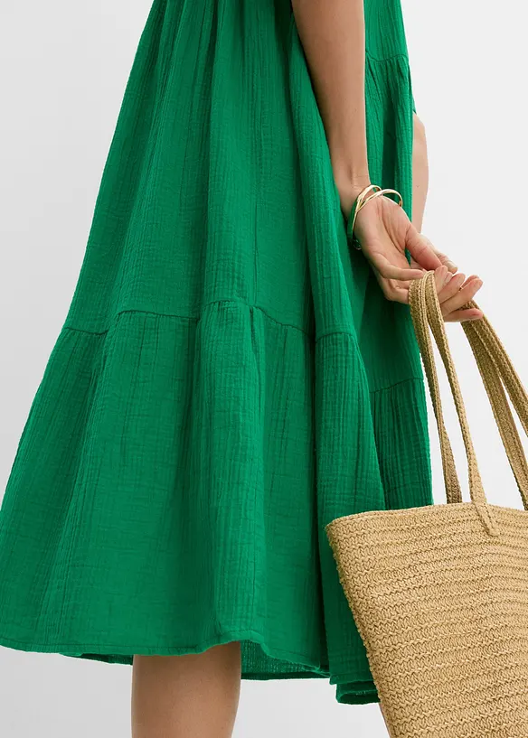 Midikleid aus reiner Baumwolle, bonprix