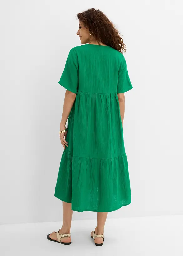 Midikleid aus reiner Baumwolle, bonprix