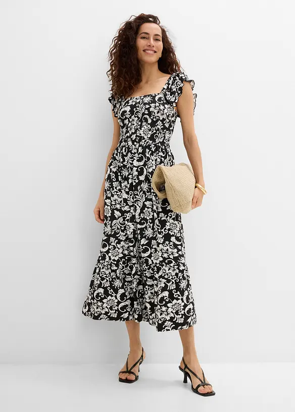 Midikleid aus Viskose-Mix, bonprix