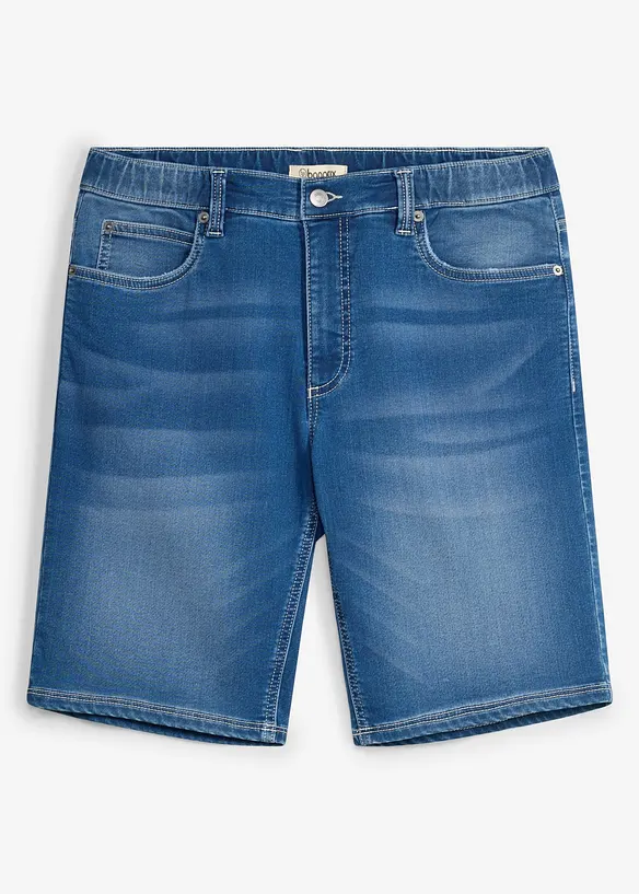 Bermuda regular en jean sweat &agrave; taille &eacute;lastiqu&eacute;e, bonprix