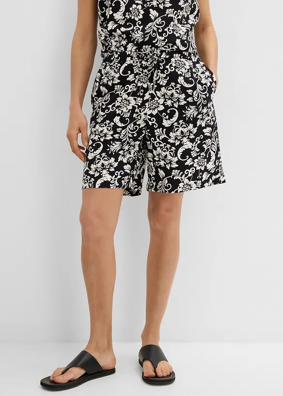 Shorts aus flie&szlig;ender Viskose, bonprix