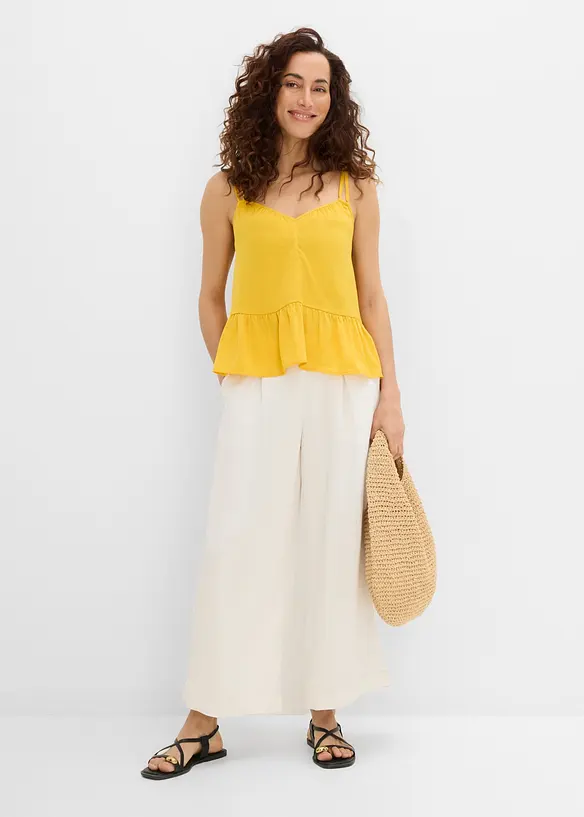 Culotte mit flie&szlig;ender Viskose, bonprix