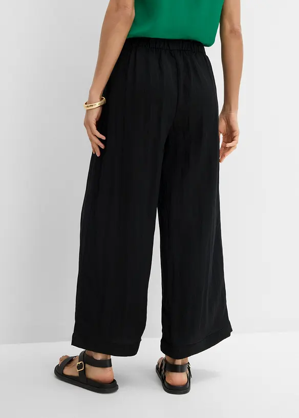 Culotte mit flie&szlig;ender Viskose, bonprix