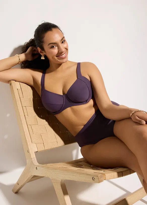 Minimizer-Bikini mit Light Shape-Highwaist Bikinihose (2-tlg. Set), bonprix