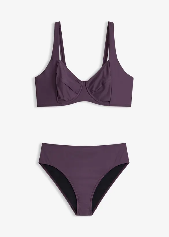 Minimizer-Bikini mit Light Shape-Highwaist Bikinihose (2-tlg. Set), bonprix