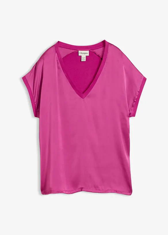 T-shirt en viscose m&eacute;lang&eacute;e, bonprix