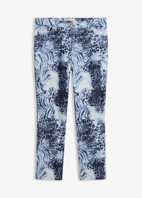 Pantalon extensible 7/8 imprim&eacute;, bonprix
