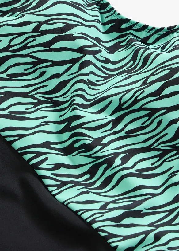 Badeanzug mit Zebra-Druck, bonprix