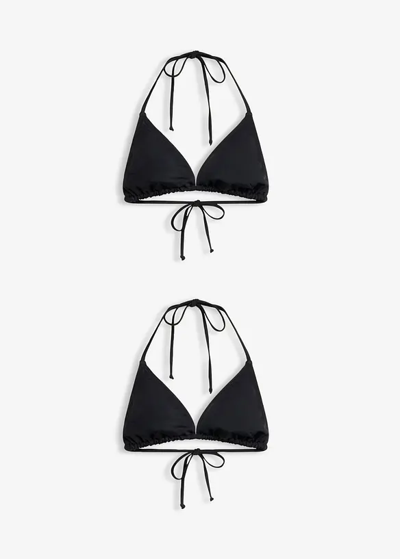 Triangel-Bikinioberteil im Doppelpack (2er Pack), bonprix
