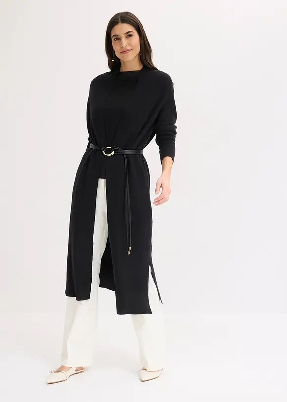 Longstrickjacke mit Viskose, bonprix